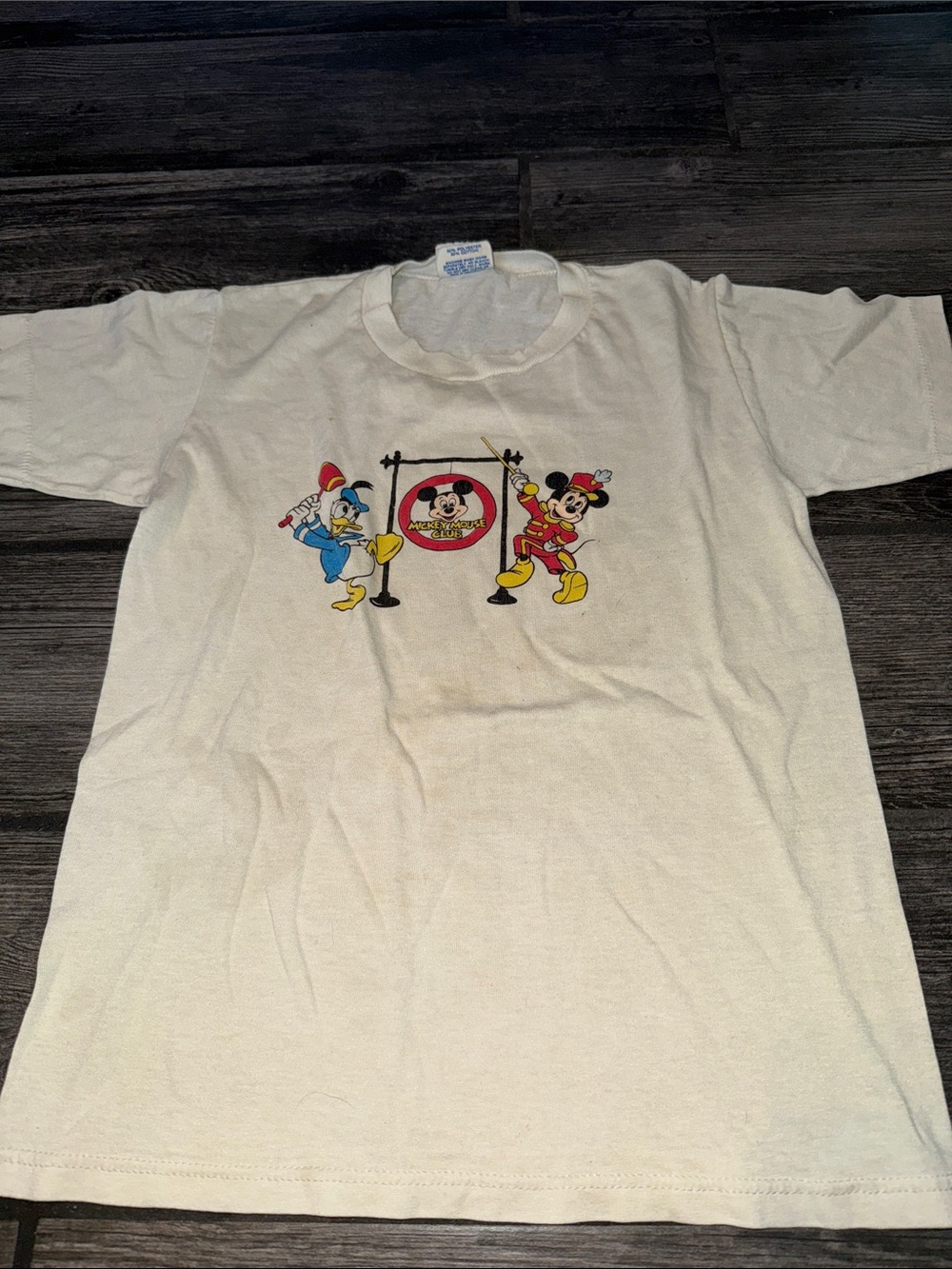 Disney Kids Mickey house club 1980s vintage shirt medium single stitch